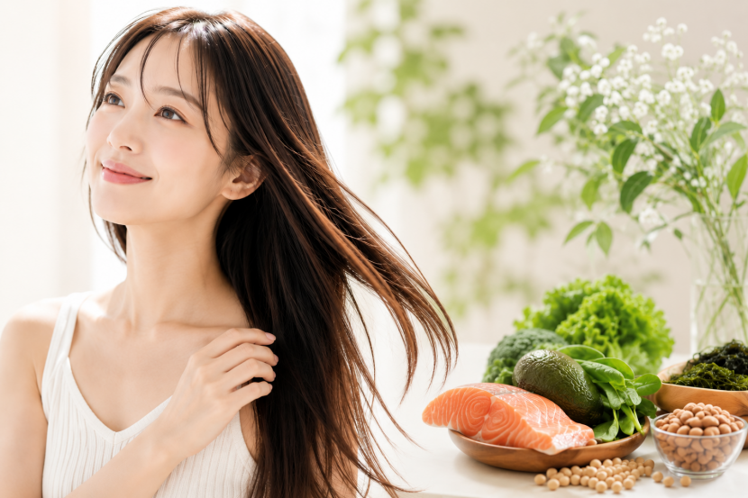 美しい髪は毎日の食事から