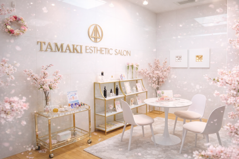 期間限定|桜が彩る春のサロン空間